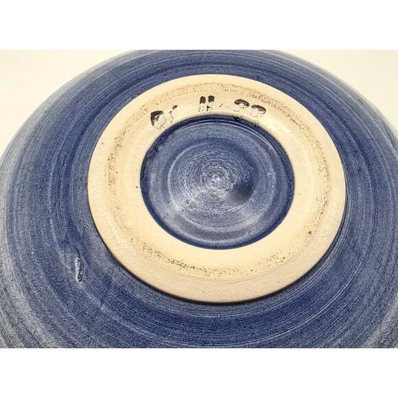 Blue Floral Ceramic Bowl - Picture 7 of 7